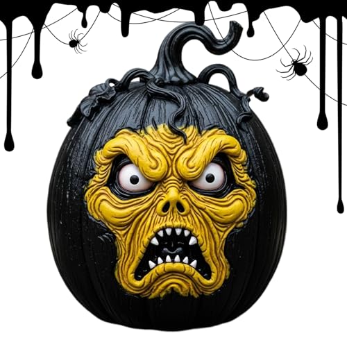 Generisch Lustige Halloween Kürbis Dekorations Figur | Figuren Deko Kürbis Statue | Kreative lustige Feiertags-Dekorations-Bastelarbeiten für Halloween, Karneval und von Generisch