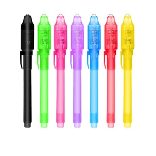 Generisch Magic Ink Pen - Tonting Starkes Material Magie Verschwinden Tinte | Magic Pen verschwindet Stift mit UV -Licht für Party -Taschen -Füllstoffe, die geheime Informationen schreiben von Generisch
