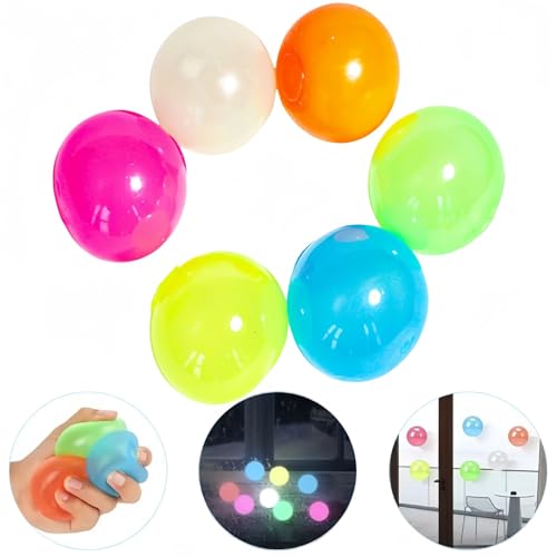 Generisch Magie Decke Ball, 2025 Neuest Nachtlicht Kleber Hüpfball, Stressball Squeeze Toys, 12 Stück Magie Decke Ball, Mitgebsel Kindergeburtstag 10 Jahre Generisch Magie Decke Ball, 2025 Neuest Nachtlicht Kleber Hüpfball, Stressball Squeeze Toys, 12 Stück Magie Decke Ball, Mitgebsel Kindergeburtstag 10 Jahre von Generisch