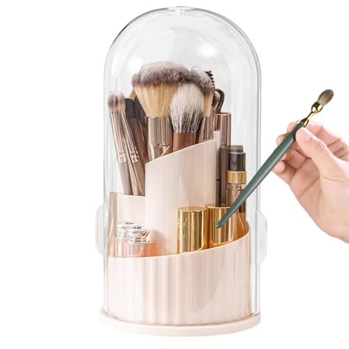 Generisch Make-up-Pinselhalter - Lippenstift Aufbewahrungsbox - Drehbares Organizer-Set Mit Staubschutzdeckel Für Pinsel Und Vanity-Ordnung Generisch Make-up-Pinselhalter - Lippenstift Aufbewahrungsbox - Drehbares Organizer-Set Mit Staubschutzdeckel Für Pinsel Und Vanity-Ordnung von Generisch