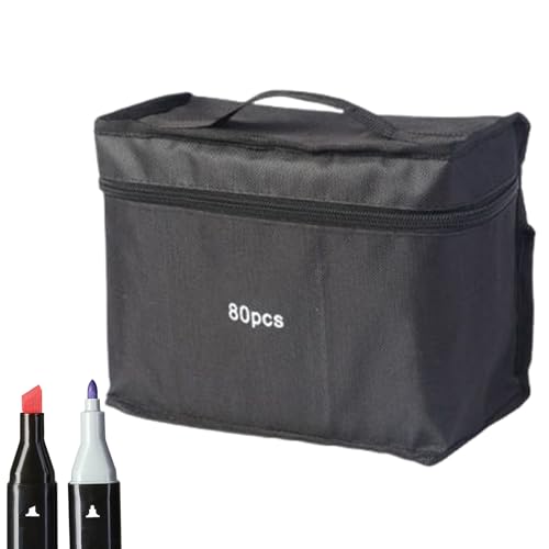 Generisch Marker Set, Double Tip Drawing Markers, Art Supplies Kit with Storage Bag, 6.06x0.59x0.39 Inches Each, Paint Pens for Adults, Kids, Artists, School Projects, Classroom Use Generisch Marker Set, Double Tip Drawing Markers, Art Supplies Kit with Storage Bag, 6.06x0.59x0.39 Inches Each, Paint Pens for Adults, Kids, Artists, School Projects, Classroom Use von Generisch