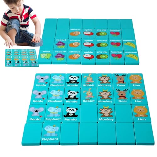 Generisch Matching Karten für Kinder - Einbeziehung des frühen Bildungsbrettspiels, kognitives Fähigkeitsaufbauspielzeug | Vorschullern -Lernkarten -Set für Partys, Reisenklassenzimmeraktivitäten von Generisch