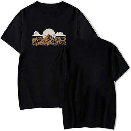 Generisch Max McNown Basic Rundhals Kurzarm T-Shirt Unisex Street Print Kleidung Sommer Täglich Bequemer Stoff (5 L) von Generisch