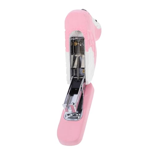 Generisch Mini Flamingo Heftgerät Kreative Handheftmaschine mit Witzigem Flamingo Design für Büro Schule und Zuhause Lustige Schreibtischaccessoires für von Generisch