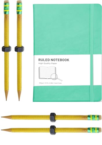 Generisch Minimalist Business Notepad & Sensory Fidget Pen Combo - A5 192-Page PU Leather Notebook with Strap & 4Pc Sliding Nut Anxiety Pencil Generisch Minimalist Business Notepad & Sensory Fidget Pen Combo - A5 192-Page PU Leather Notebook with Strap & 4Pc Sliding Nut Anxiety Pencil von Generisch
