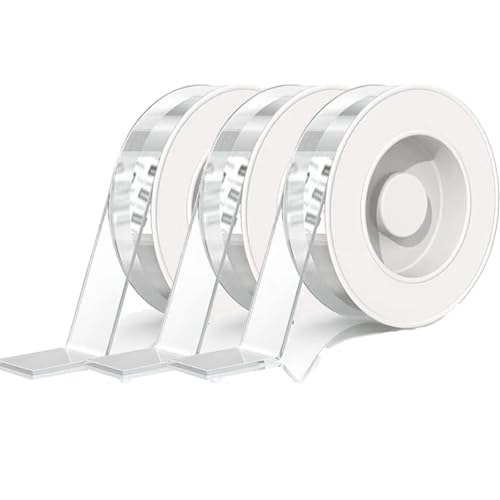 Generisch Mixturean Nano Tape, Appearancte/Enclosureola/Orechstripe/Confideint Extra großes doppelseitiges Klebeband, transparentes und robustes Nano-Klebeband für den Heimgebrauch (3) von Generisch