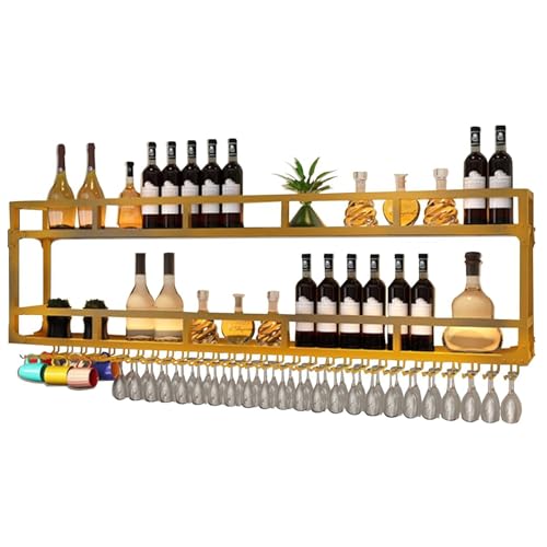 Generisch Modernes Weinregal mit LED-Licht, wandmontiertes Weinregal mit Weinglashalter, schwebende Barregale für die Dekoration von Küche, Esszimmer und Bar (Größe: 100 x 25 x 54 cm, Farbe: Generisch Modernes Weinregal mit LED-Licht, wandmontiertes Weinregal mit Weinglashalter, schwebende Barregale für die Dekoration von Küche, Esszimmer und Bar (Größe: 100 x 25 x 54 cm, Farbe: von Generisch