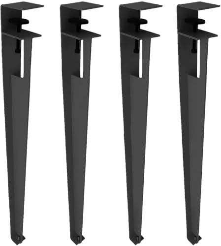 Generisch Möbelbeine aus Metall, 71 cm/28 F-förmige Schreibtischbeine aus Metall, robuste Couchtischbeine im Mid-Century-Stil, 150 Pfund(E) von Generisch