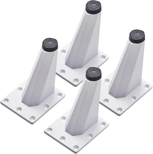 Generisch Möbelbeine aus Metall, verstellbare Sofabeine, 4 Zoll for Couchtisch, Fernsehständer, Fußhocker, 4 Stück, Aluminiumlegierung(A) von Generisch