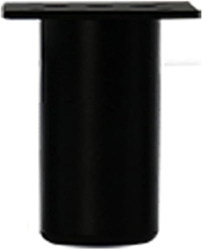Generisch Möbelbeine aus Vierkantrohrmetall, Füße gebürstet, Sofabein/Schrankbein/Couchtischbein, 4-TLG., 400 lbs(Black,10cm) von Generisch