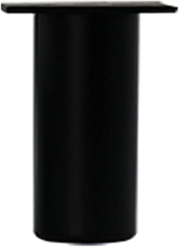 Generisch Möbelbeine aus Vierkantrohrmetall, Füße gebürstet, Sofabein/Schrankbein/Couchtischbein, 4-TLG., 400 lbs(Black,12cm) von Generisch