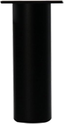 Generisch Möbelbeine aus Vierkantrohrmetall, Füße gebürstet, Sofabein/Schrankbein/Couchtischbein, 4-TLG., 400 lbs(Black,25cm) von Generisch