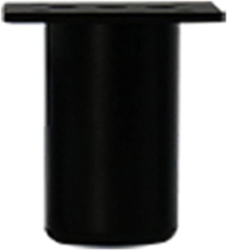 Generisch Möbelbeine aus Vierkantrohrmetall, Füße gebürstet, Sofabein/Schrankbein/Couchtischbein, 4-TLG., 400 lbs(Black,6cm) von Generisch