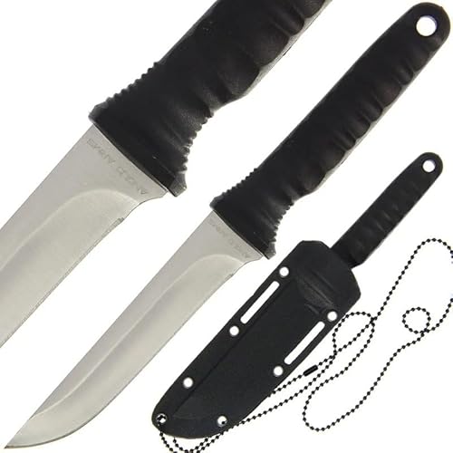 Generisch Neck Knife mit Umhängescheide – Kompaktes Outdoor Messer mit Kordel – Edelstahl Klinge – Ideal für Camping, Survival, Bushcraft & Wandern von Generisch
