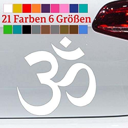 generisch Om Zeichen Aufkleber Yoga Omm Ohm Symbol AUM Huddhismus Hindu Meditation Sticker in 6 Größen und 21 Farben generisch Om Zeichen Aufkleber Yoga Omm Ohm Symbol AUM Huddhismus Hindu Meditation Sticker in 6 Größen und 21 Farben von Tokiso