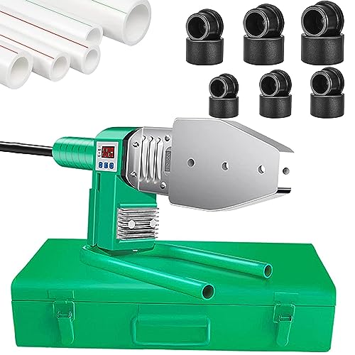 Generisch PPR PE PP Rohr Fusion Schweißgerät - Schmelzkunststoff Schweißgerät mit Digitalanzeige, 1600W Handsteckdose, Doppelrohrheizung - Einfach zu bedienen Generisch PPR PE PP Rohr Fusion Schweißgerät - Schmelzkunststoff Schweißgerät mit Digitalanzeige, 1600W Handsteckdose, Doppelrohrheizung - Einfach zu bedienen von Generisch