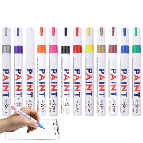 Generisch Paint Marker Stifte,Schnelltrocknende & Wasserdichte Markerset | Permanent Ölbasierte Kunstmalzubehör für Stoff Keramik Stein Felsen Leinwand Metall Generisch Paint Marker Stifte,Schnelltrocknende & Wasserdichte Markerset | Permanent Ölbasierte Kunstmalzubehör für Stoff Keramik Stein Felsen Leinwand Metall von Generisch