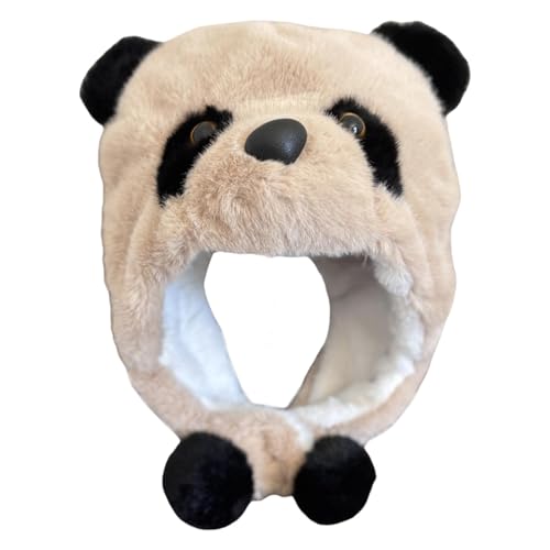 Generisch Panda -Hut, Bärenohrhüte - Süße Panda -Kopfkappe, Heiße Tierohrhüte - Tierhut, Weiche Panda -Hut -Puppe Für Entspannte Kleidung, Kleidung von Generisch
