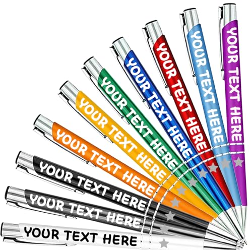 Generisch Personalisierte Kugelschreiber mit Gravur – Individuell gestaltete in Mengen von 10-50 Stück,Ideal als Weihnachten, für Hochzeiten oder Business,Batch für individuelle Generisch Personalisierte Kugelschreiber mit Gravur – Individuell gestaltete in Mengen von 10-50 Stück,Ideal als Weihnachten, für Hochzeiten oder Business,Batch für individuelle von Generisch