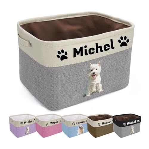Generisch Personalisierter Aufbewahrungskorb für Hunde- und Katzenspielzeug mit dem Namen und Foto des Haustieres Stabiler, faltbarer und zusammenklappbarer Aufbewahrungsbehälter mit Griffen Generisch Personalisierter Aufbewahrungskorb für Hunde- und Katzenspielzeug mit dem Namen und Foto des Haustieres Stabiler, faltbarer und zusammenklappbarer Aufbewahrungsbehälter mit Griffen von Generisch