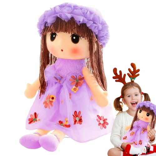 Generisch Plüschpuppenmädchen,Plüschpuppenmädchen für Babys |Stoffpuppe Kuschelkuschel,Handgefertigte multikulturelle Puppe mit Kleidung, schlafende Partnerpuppe zum Kuscheln für Kinder Generisch Plüschpuppenmädchen,Plüschpuppenmädchen für Babys |Stoffpuppe Kuschelkuschel,Handgefertigte multikulturelle Puppe mit Kleidung, schlafende Partnerpuppe zum Kuscheln für Kinder von Generisch