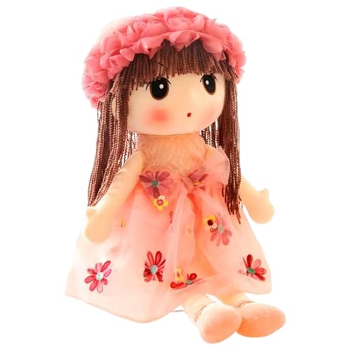 Generisch Plüschpuppenmädchen für Babys, Plüschpuppe - Schlafendes Kuschelkumpel-Puppenspielzeug,Kuschelweiche multikulturelle handgefertigte Puppe mit Kleidung, Rock für Kinder Generisch Plüschpuppenmädchen für Babys, Plüschpuppe - Schlafendes Kuschelkumpel-Puppenspielzeug,Kuschelweiche multikulturelle handgefertigte Puppe mit Kleidung, Rock für Kinder von Generisch