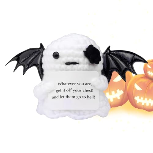 Generisch Positive Häkeln, Motivierender Häkelfigur Geist, Handgefertigtes Emotionstoy Für Schule Wohnheim Büro Muttertag Halloween Generisch Positive Häkeln, Motivierender Häkelfigur Geist, Handgefertigtes Emotionstoy Für Schule Wohnheim Büro Muttertag Halloween von Generisch