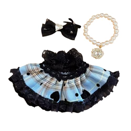 Generisch Puppen Kleidung Kleid Puppenkleidung für Mädchen ab 3 Jahren, weiches Stoff-Outfit, Rollenspiel-Kostümzubehör für Kinder Kleinkinder Puppen Kleidung (I, A) von Generisch