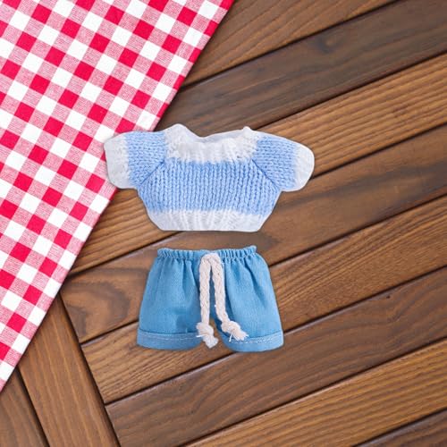 Generisch Puppenbett Mit Schrank Anhängerkleidung, modisches trendiges Mart-Puppenkleidungszubehör (Kleidung für die Puppe Nicht im Lieferumfang enthalten) Miniatur Puppenhaus Zubehör (D, A) von Generisch
