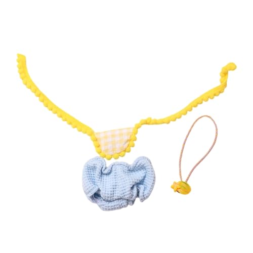 Generisch Puppenkleidung 43 cm Set Mode Puppe Kleidung Outfits Kostüm Dress Up Set Für 12 Puppen Zubehör Kleiderschrank Bett Puppenbett (Yellow, 17cm) von Generisch