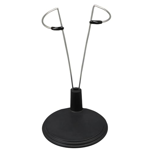 Generisch Puppenständer für 4-8 Zoll Puppen, Verstellbarer Puppenständer für Labu, Hält Die Puppe in Stehender Position, Actionfigurenständer, Puppenständer Halter (Schwarz) von Generisch
