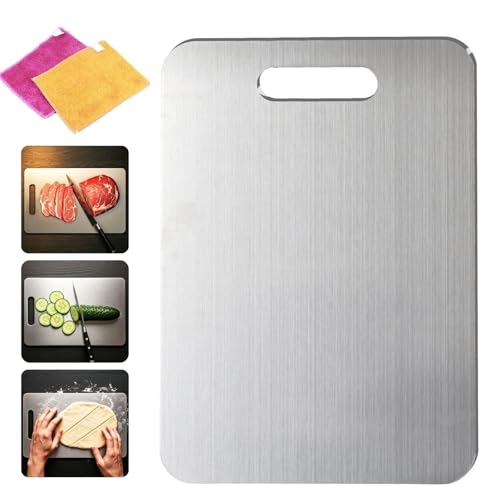Generisch Pure Cut Titanium Cutting Board, Cutium Cutting Board, Not Easy to Damage The Blade, Easy to Clean, Vegetables Easy to Clean von Generisch