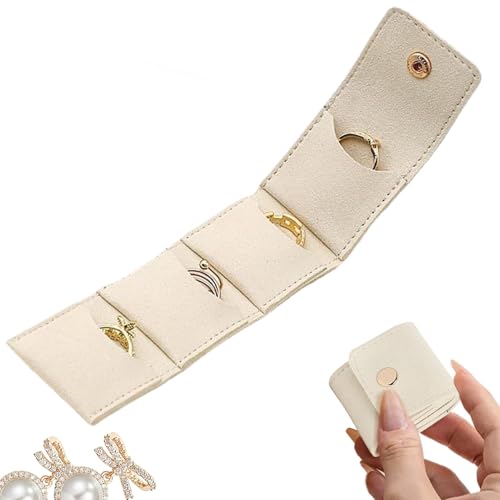 Generisch Reise Schminktasche Schmuck - Schmuckbeutel Für Unterwegs | Elegant Faltbar Unterteilt Mit Verschluss Für Ohrringe Ring Armband Damen Herren Alle Generisch Reise Schminktasche Schmuck - Schmuckbeutel Für Unterwegs | Elegant Faltbar Unterteilt Mit Verschluss Für Ohrringe Ring Armband Damen Herren Alle von Generisch