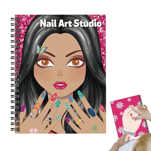 Generisch Reise Stickerbuch, Nageldesign Stickerbuch, Fingernail Design Kreativset für Hausschule Kindergarten Reisezimmer Teenager Generisch Reise Stickerbuch, Nageldesign Stickerbuch, Fingernail Design Kreativset für Hausschule Kindergarten Reisezimmer Teenager von Generisch