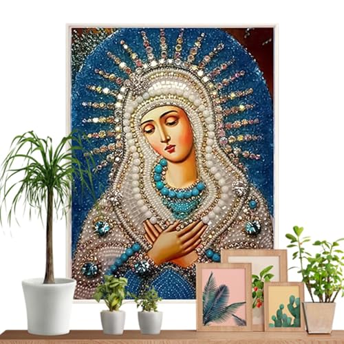 Generisch Religiöse Diamantkunst - Our Lady | Rahmenlose Lady Dots Edelsteinkunst, Mosaik -Leinwand Mit Bohrwerkzeugen Für Wanddekoration Spa Hotel Handgefertigtes Handwerksgeschenk, Christian Generisch Religiöse Diamantkunst - Our Lady | Rahmenlose Lady Dots Edelsteinkunst, Mosaik -Leinwand Mit Bohrwerkzeugen Für Wanddekoration Spa Hotel Handgefertigtes Handwerksgeschenk, Christian von Generisch