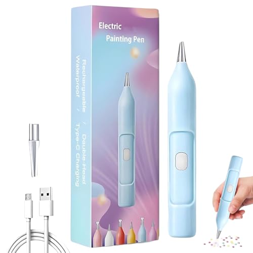Generisch Rhinestone Malstift,Elektrischer Punktierstift Für Strass Kunst - Vakuumadsorption Handwerk Projektmacher Tragbar Für Erwachsene Und Kinder Generisch Rhinestone Malstift,Elektrischer Punktierstift Für Strass Kunst - Vakuumadsorption Handwerk Projektmacher Tragbar Für Erwachsene Und Kinder von Generisch