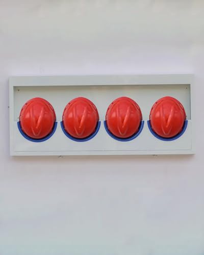 Generisch Robuster Wandhalterungs-Aufbewahrungshalter für Schutzhelme – Helmständer fürs Büro für 3–20 Helme, Organizer für Schutzhelme und -Westen im Auto, langlebiges und platzsparendes Design. von Generisch