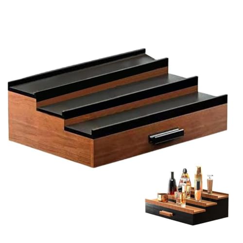 Generisch Rustikaler 3-stöckiger Parfüm-Organizer für Kommode, Unisex, Schwarz, Braun, Holz, CADDY, Kosmetik, Dunkel Generisch Rustikaler 3-stöckiger Parfüm-Organizer für Kommode, Unisex, Schwarz, Braun, Holz, CADDY, Kosmetik, Dunkel von Generisch