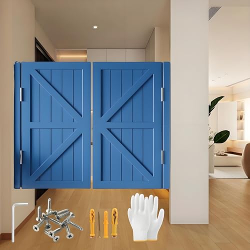 Generisch Scharnier Schwingtür Cafe Bar Pub, Retro-Pendeltüren Für Saloons Mit Lamellen, Cowboy-Tür Aus Massivem Holz, Automatisch Schließende Zauntür Mit Halber Taille 70—90cm(Blue,W124 x H90cm) Generisch Scharnier Schwingtür Cafe Bar Pub, Retro-Pendeltüren Für Saloons Mit Lamellen, Cowboy-Tür Aus Massivem Holz, Automatisch Schließende Zauntür Mit Halber Taille 70—90cm(Blue,W124 x H90cm) von Generisch