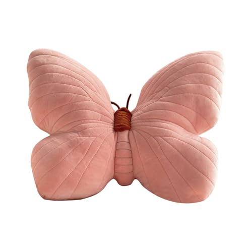 Generisch Schmetterlingsförmiges Wurfkissen,Schmetterlings-Plüschkissen,Weiches, mit Schmetterlingen gefülltes Sitzkissen Dekoratives Kissen Schmetterlingskissen für Kinder-Wohndekoration von Generisch