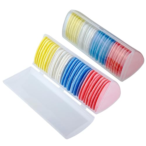 Generisch Schneiderkreide - 5 Cm Stoffmarker Mit Schutzhülle | 10-Stück Gips Kreide Set Für Schneiderei | Nähzubehör Werkzeug | Dreieckige Markierungskreide Für Textilien Nähen Zuschneiden von Generisch