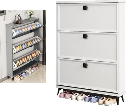 Generisch Schuhregal Holzschrank Organizer für den Eingangsbereich, freistehendes Kippeimer-Design, platzsparende Flurlösung Generisch Schuhregal Holzschrank Organizer für den Eingangsbereich, freistehendes Kippeimer-Design, platzsparende Flurlösung von Generisch