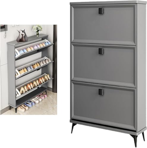 Generisch Schuhregal Holzschrank Organizer für den Eingangsbereich, freistehendes Kippeimer-Design, platzsparende Flurlösung Generisch Schuhregal Holzschrank Organizer für den Eingangsbereich, freistehendes Kippeimer-Design, platzsparende Flurlösung von Generisch
