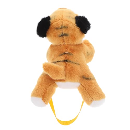Generisch Schulterständer Schulter Tiger Eisbär Tiere Puppe Tiere Kleidung Plüschtiere Halloween Accessoires Lustige Accessoires Kuscheltiere Dschungel Plüschtiere Süße Tiere Magnet Orange von Generisch