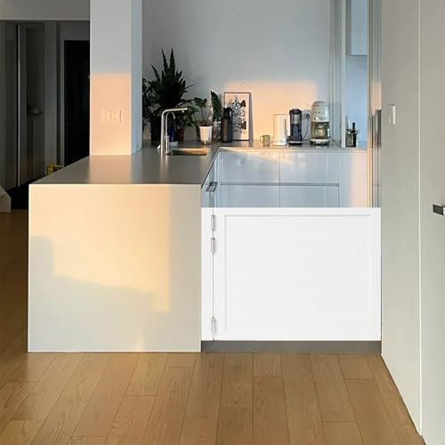 Generisch Schwingtüren Saloontür Massivholz Café-Tür mit Automatisch Schließenden Scharnieren, Einzelne Halbtüren Pendeltüren für Küche, Laden-Eingang, Trennwand(White,24.0"x35.4"(61x90cm)) von Generisch