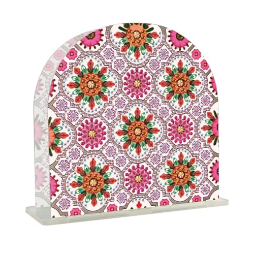 Generisch Serviettenhalter mit Diamantmalerei,Bluemen Diamond Painting vertikaler Halter,Mandala Serviettenhalter aus Papier,Esstischspender für Küche,Restaurant,Arbeitsplatte,Heimdekor-#3 von Generisch