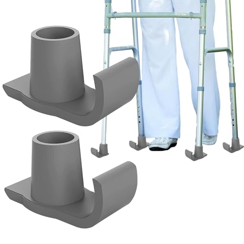 Generisch Skier für Wanderer für Senioren | Walker -Skier gleitet für das Wanderrahmen | Gummi Walker gleitet nach Senioren | Heavy Duty Walker Ski Caps Gummi -Ferrulen | von Generisch