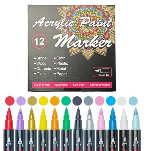 Generisch Skin Marker, Body Pen, 12 Count Washable Drawing Set, Removable Temporary Ink, Safe Creative Design, Tools Art Practice, Marker for Adults Teens Women Men Students Friends, Multicolor Generisch Skin Marker, Body Pen, 12 Count Washable Drawing Set, Removable Temporary Ink, Safe Creative Design, Tools Art Practice, Marker for Adults Teens Women Men Students Friends, Multicolor von Generisch