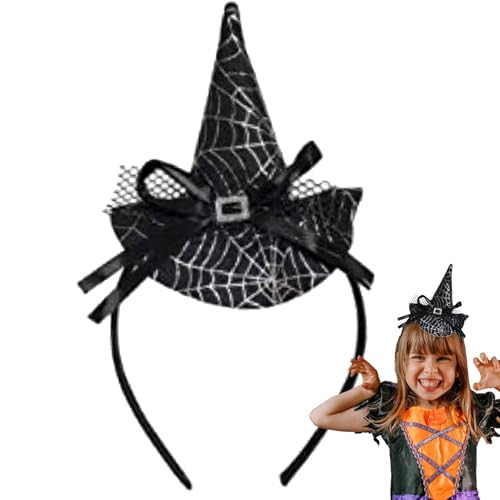 Generisch Spider Web Stirnband - Fun Halloween Kostümzubehör | Halloween Hairband Mit Spider Design | Halloween Spider Stirnband | Spider Hair Accessoires Für Partys, Cosplay Und -Events von Generisch