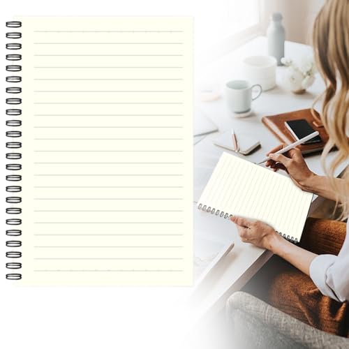 Generisch Spirale Notizblock A5 Notizbuch Kraftpapier Liniert Kraft Cover Notizheft Liniertes Notizbuch Tagebuch Notizen Planung Malen und Graffiti Kraft Hardcover für Zuhause Schule Büro Arbeit von Generisch